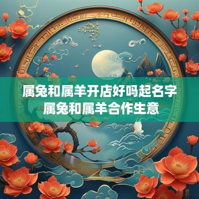 属兔和属羊开店好吗起名字 属兔和属羊合作生意
