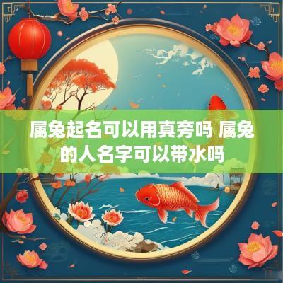 属兔起名可以用真旁吗 属兔的人名字可以带水吗