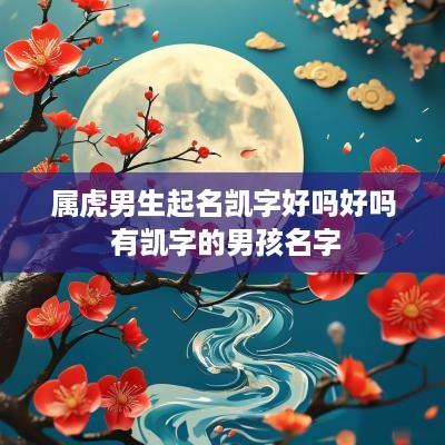属虎男生起名凯字好吗好吗 有凯字的男孩名字