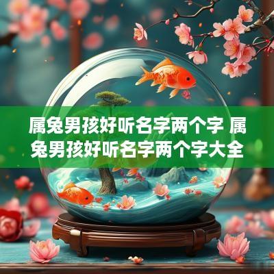 属兔男孩好听名字两个字 属兔男孩好听名字两个字大全