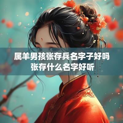 属羊男孩张存兵名字子好吗 张存什么名字好听