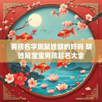 男孩名字属鼠姓胡的好吗 胡姓鼠宝宝男孩起名大全