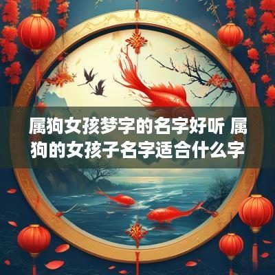 属狗女孩梦字的名字好听 属狗的女孩子名字适合什么字