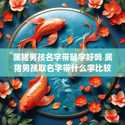 属猪男孩名字带鼠字好吗 属猪男孩取名字带什么字比较好