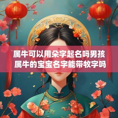 属牛可以用朵字起名吗男孩 属牛的宝宝名字能带牧字吗