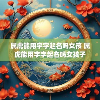 属虎能用宇字起名吗女孩 属虎能用宇字起名吗女孩子