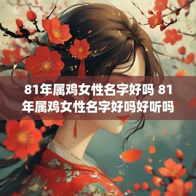 81年属鸡女性名字好吗 81年属鸡女性名字好吗好听吗