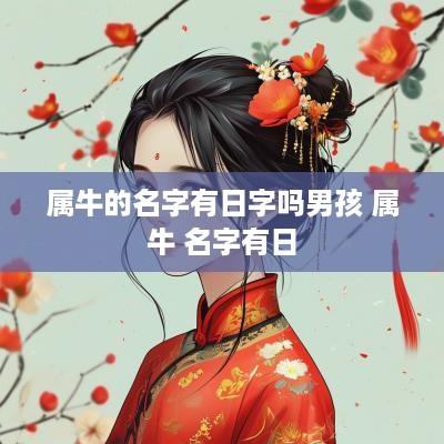属牛的名字有日字吗男孩 属牛 名字有日