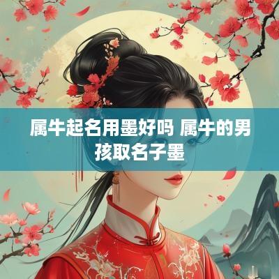 属牛起名用墨好吗 属牛的男孩取名子墨