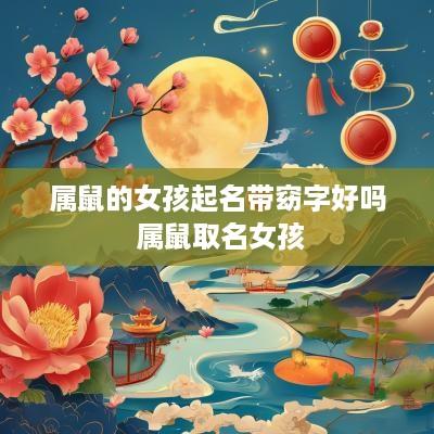 属鼠的女孩起名带窈字好吗 属鼠取名女孩