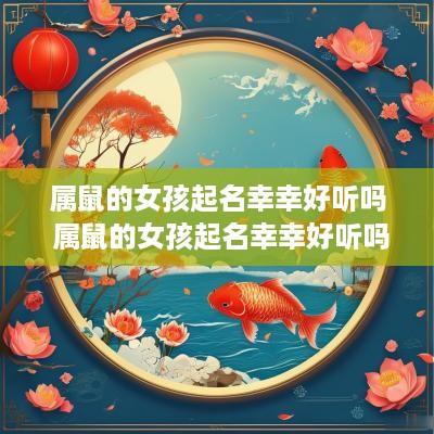 属鼠的女孩起名幸幸好听吗 属鼠的女孩起名幸幸好听吗怎么取