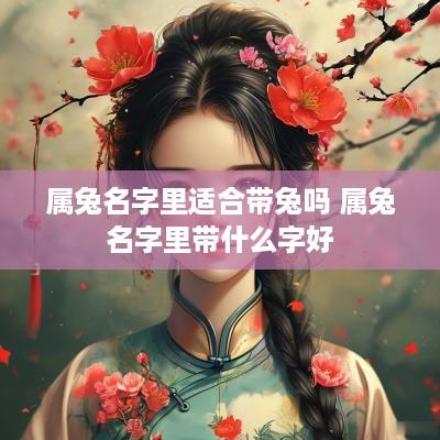 属兔名字里适合带兔吗 属兔名字里带什么字好