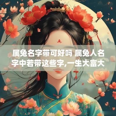 属兔名字带可好吗 属兔人名字中若带这些字,一生大富大贵