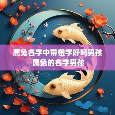 属兔名字中带橙字好吗男孩 属兔的名字男孩