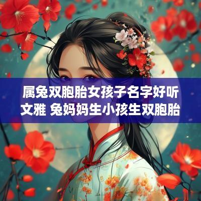 属兔双胞胎女孩子名字好听文雅 兔妈妈生小孩生双胞胎