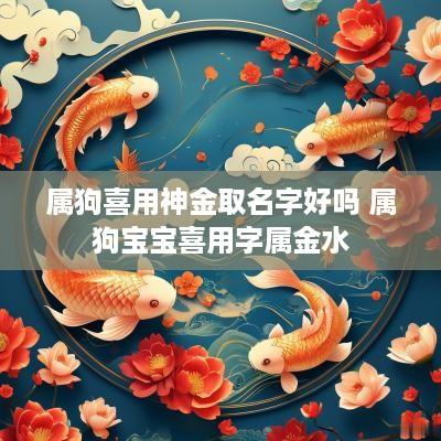 属狗喜用神金取名字好吗 属狗宝宝喜用字属金水 属狗喜用神金取名字好吗 属狗宝宝喜用字属金水