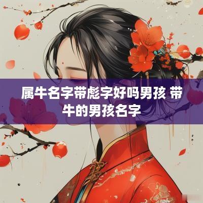属牛名字带彪字好吗男孩 带牛的男孩名字