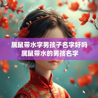 属鼠带水字男孩子名字好吗 属鼠带水的男孩名字
