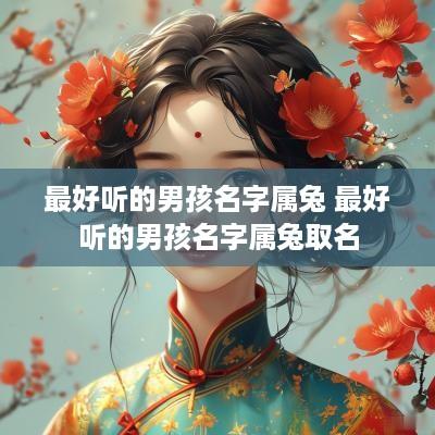 最好听的男孩名字属兔 最好听的男孩名字属兔取名