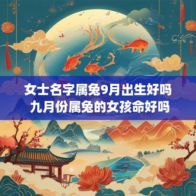 女士名字属兔9月出生好吗 九月份属兔的女孩命好吗