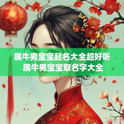 属牛男宝宝起名大全超好听 属牛男宝宝取名字大全