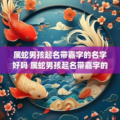 属蛇男孩起名带嘉字的名字好吗 属蛇男孩起名带嘉字的名字好吗