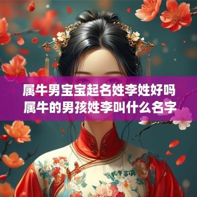属牛男宝宝起名姓李姓好吗 属牛的男孩姓李叫什么名字好