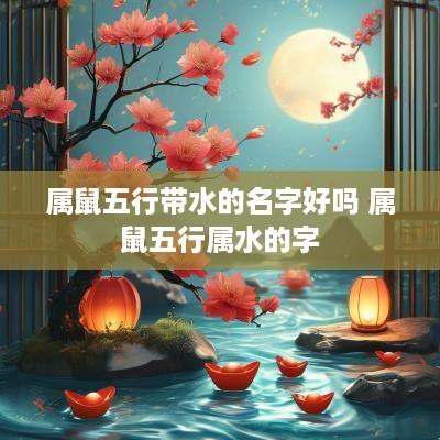 属鼠五行带水的名字好吗 属鼠五行属水的字