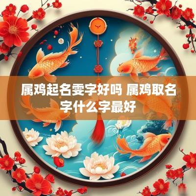 属鸡起名雯字好吗 属鸡取名字什么字最好