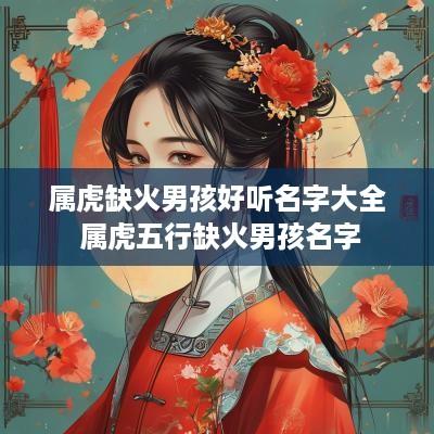 属虎缺火男孩好听名字大全 属虎五行缺火男孩名字