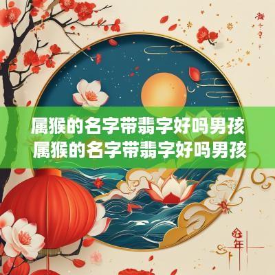 属猴的名字带翡字好吗男孩 属猴的名字带翡字好吗男孩子