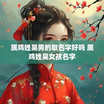 属鸡姓吴男的取名字好吗 属鸡姓吴女孩名字