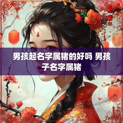 男孩起名字属猪的好吗 男孩子名字属猪