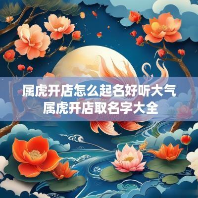 属虎开店怎么起名好听大气 属虎开店取名字大全