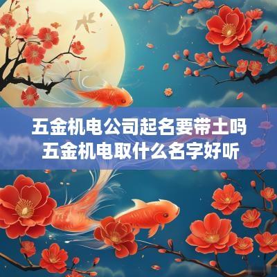 五金机电公司起名要带土吗 五金机电取什么名字好听