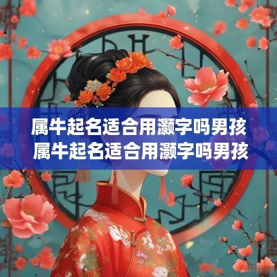 属牛起名适合用灏字吗男孩 属牛起名适合用灏字吗男孩子