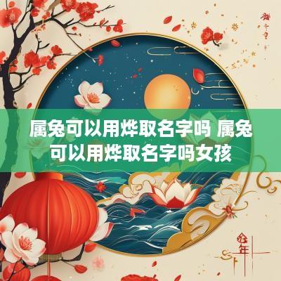 属兔可以用烨取名字吗 属兔可以用烨取名字吗女孩