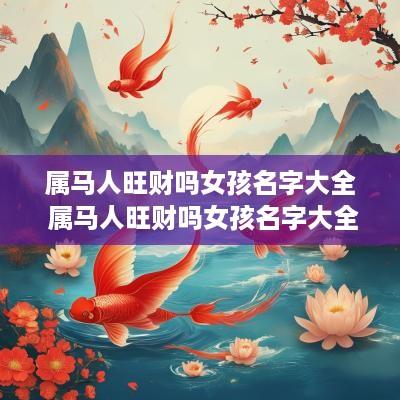 属马人旺财吗女孩名字大全 属马人旺财吗女孩名字大全集