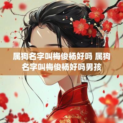 属狗名字叫梅俊杨好吗 属狗名字叫梅俊杨好吗男孩