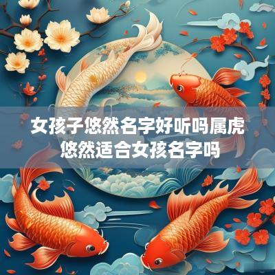女孩子悠然名字好听吗属虎 悠然适合女孩名字吗