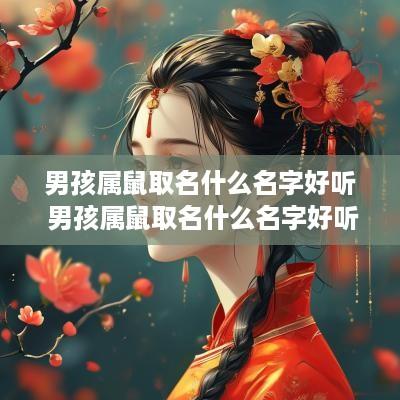 男孩属鼠取名什么名字好听 男孩属鼠取名什么名字好听点