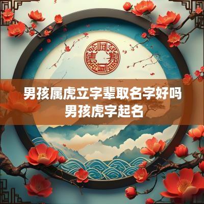 男孩属虎立字辈取名字好吗 男孩虎字起名