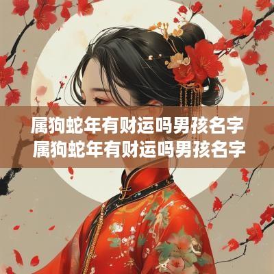 属狗蛇年有财运吗男孩名字 属狗蛇年有财运吗男孩名字怎么取