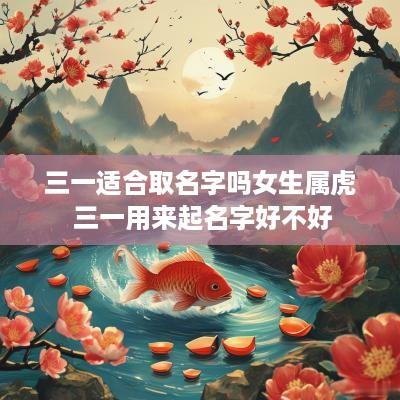 三一适合取名字吗女生属虎 三一用来起名字好不好