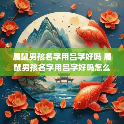属鼠男孩名字用吕字好吗 属鼠男孩名字用吕字好吗怎么取