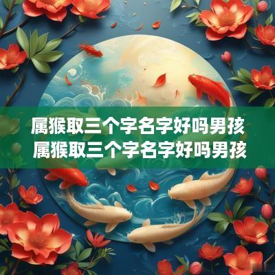 属猴取三个字名字好吗男孩 属猴取三个字名字好吗男孩子