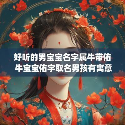 好听的男宝宝名字属牛带佑 牛宝宝佑字取名男孩有寓意