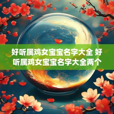 好听属鸡女宝宝名字大全 好听属鸡女宝宝名字大全两个字