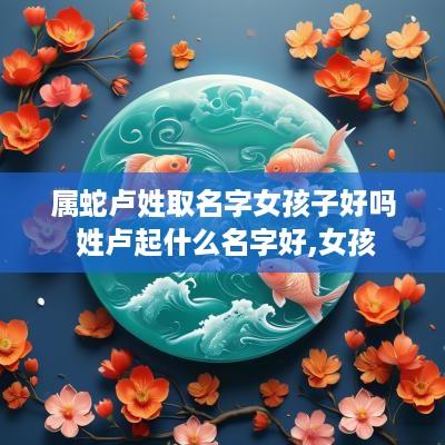 属蛇卢姓取名字女孩子好吗 姓卢起什么名字好,女孩