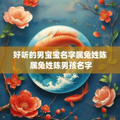 好听的男宝宝名字属兔姓陈 属兔姓陈男孩名字